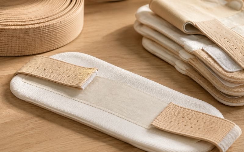 Hypoallergenic adhesive extension plaster on a skin traction kit for hot climates