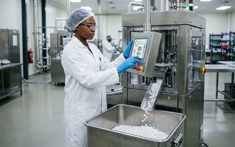 Pharmaceutical manufacturer using API raw materials in Africa and GCC production facility