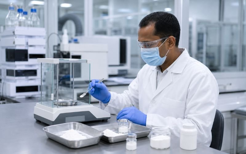 WHO-GMP quality control testing of Active Pharmaceutical Ingredients before export