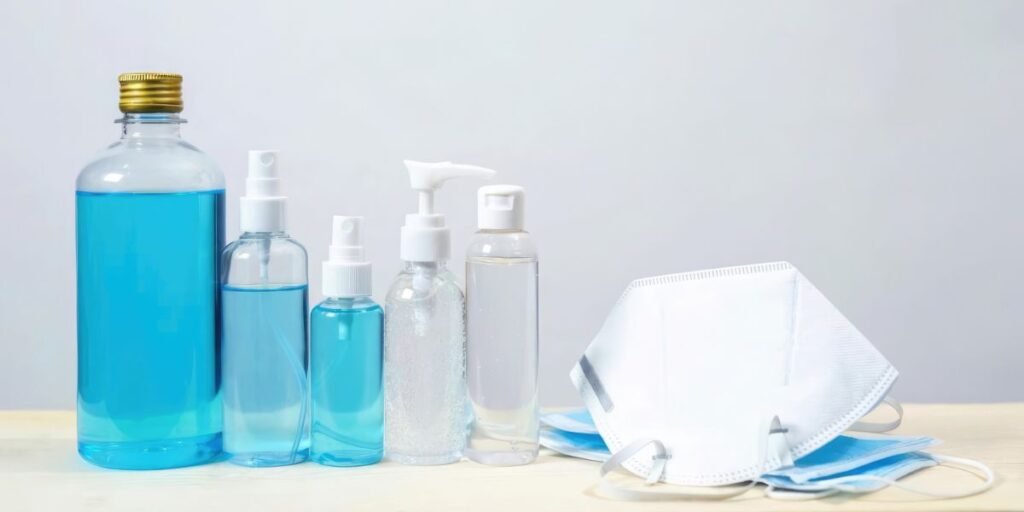 Face shields and hand sanitizers supplier for export to Africa and Middle East